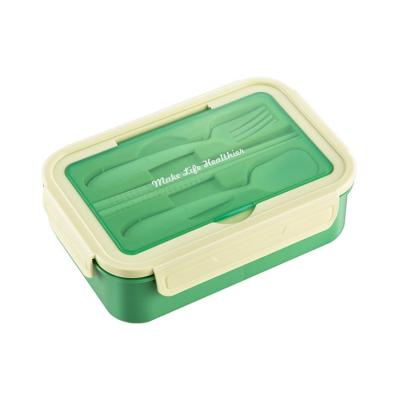 China Sustainable Microwave Safe Three-Compartment Plastic Lunch Box For Office Worker for sale