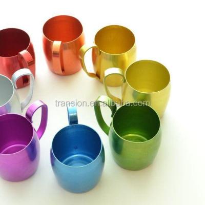 China Sustainable Hot Sale On Amazon 20oz Colorful Drinks Mug Anodized Aluminum Beer Mug for sale