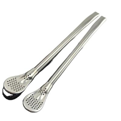 China New 12.5cm Stainless Steel Argentine Mate Spoon Classic/Postmodern Straw For Kids for sale