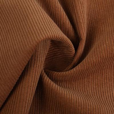 China Non-Stretch Thick Brown Velvet Fabric for Suit Corduroy 90% Cotton 10% Polyester for sale