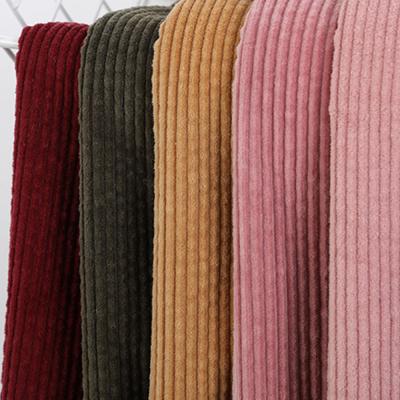 China Affordable Woven Corduroy Cotton Fabric for Autumn Winter Pants Coat in Solid Color for sale