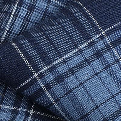 China 145cm Width 100% French Yarn Dyed Striped Linen Classic Color Woven Linen Plaid Fabric for sale