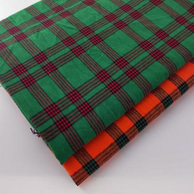 China Woven Polyester Cotton Yarn Dyed Plaid Check Fabric for Korean Checkered Style Shirts for sale