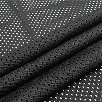 China Breathable Sportswear Mesh Fabric 140 gsm Polyester with Quick-Dry Technology and Holes for sale