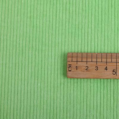 China Garment Washing Custom Green 8 WALES Stretch Corduroy Elastic Cotton Fabric For Clothing for sale