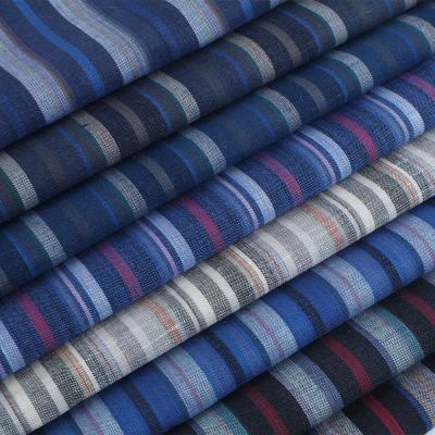 China Yarn Dyed Linen Cotton Fabric 145cm Wide 55% Linen 45% Cotton Best Choice for Clothes for sale