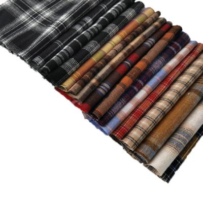 China 160gsm Polyester Cotton 21s Yarn Dyed Jacquard Plaid Fabric for Autumn and Winter Suit for sale