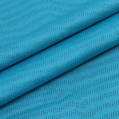 China Breathable Mesh Fabric for Football Wearing Width 160cm Weft Knitted Jacquard Design for sale