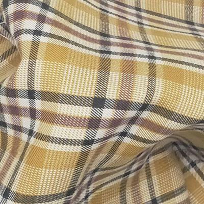 China Density 90*60 TR 350GSM Stretch Twill Plaid Fabric for Suit Dress Shirt Combination TR for sale