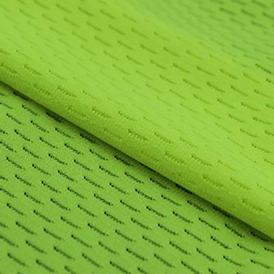 China Top Weft Knitted Hole Fabric Breathable Polyester Spandex Sweat Absorption Mesh Fabric for sale