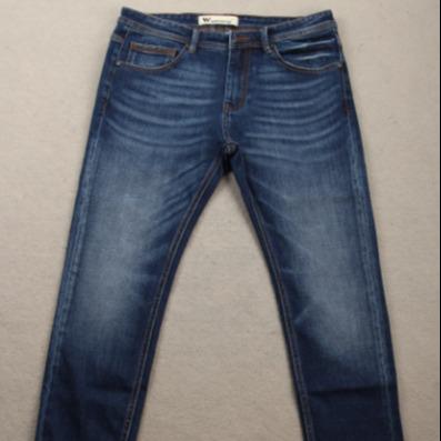 China Breathable Indigo Denim Stretch Selvedge Jeans Fabric Blue Denim Fabric Stocklot for sale