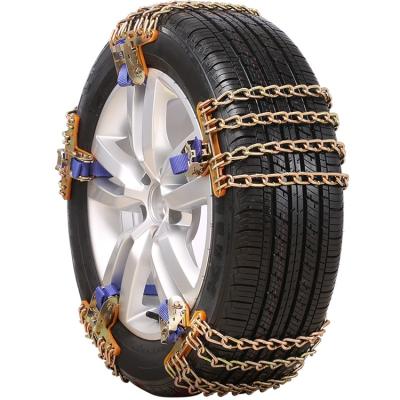 China Wear-resistant hardened manganese steel professional manufacturer relief tire chain four road snow chains for sale