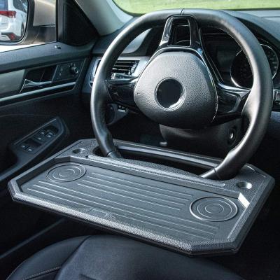 China Business / Luxury Auto Steering Wheel Office, Laptop, Tablet, Food Eating Hook on Steering Wheel Tray, iPad or Notebook Car Trip Table for sale