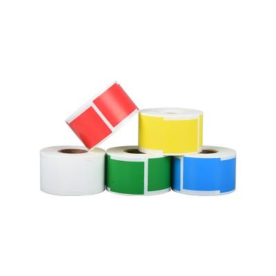 China Self Adhesive Barcode Color Label Paste Wire Harness Printing Paper Wire Stickers Color Sticker Paper for sale