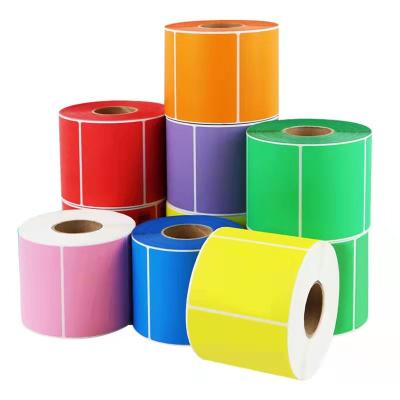 China Nice low price quality color waterproof label sticker adhesive circular paper sticker for sale