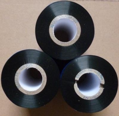 China COMPATIBLE Printer Supplies Signed Coated Paper Barcode Printer 70/90/100/300 Per Meter Wax Based Resin Based Carbon Tape Roll for sale