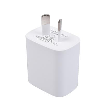 China Original Portable Mobile Phone OEM USB-C Type-C Wall Quick Charger 18W Plug AU UK Charger Adapter Palladium Palladium Charger For Apple Iphone 12 for sale