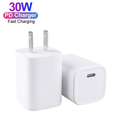 China Wholesale Cell Phone Factory Price Palladium Charger 30W USB C Wall Charger For iPhone Samsung Mobile Charger for sale