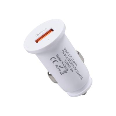 China Mobile Phone Quick Charge 3.0 QC Car Charger For Mobile Phone Car Usb Charger QC3.0 Fast Charging Adapter Mini Usb Car Charger for sale