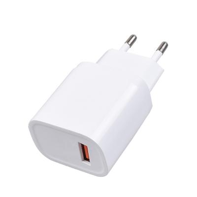 China Mobile Phone CE RoHS Certified EU USA Plug USB Charger Quick Charge 3.0 Fast Charger QC 3.0 Wall Charger For iPhone Android Mobile Phone for sale