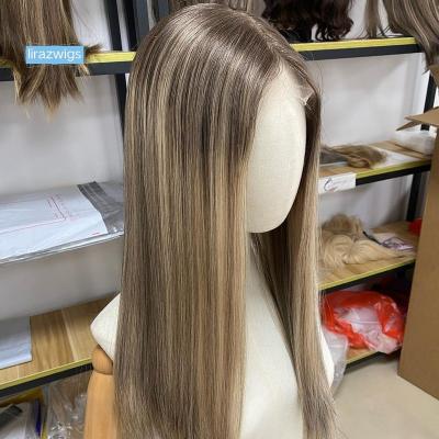 China China Factory Supplier Virgin European Silk Top Straight Jewish Hair Wig Hide Wig Manufacturer for sale