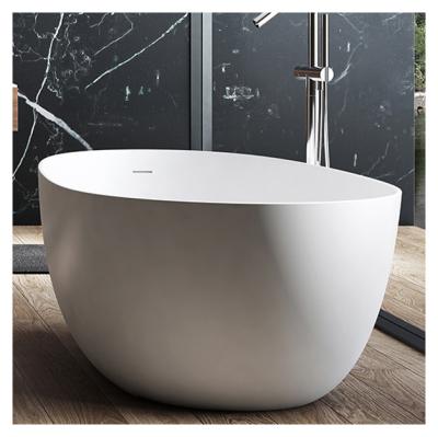 China Free Made In China 1600mm Artificial Stone Hot Tub High Quality Egg Forming Human Bathtub for sale