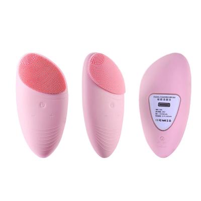 China Face Cleansing 2021 Option Red Pink Colorful Facial Cleansing Brush Cleaner Brush Soft for sale