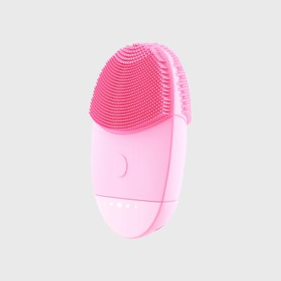 China Facial Cleansing Brush Sonic Facial Cleansing Brush Facial Beauty Massager Instrument Silicone Face Cleaner USB for sale