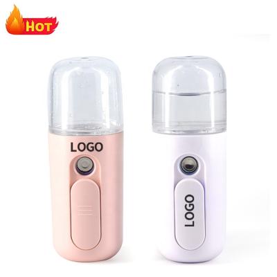 China Free Sample Moisturizer Rechargeable USB Interface Nano Spray Beauty Instrument Moisturizing Face Steamer for sale