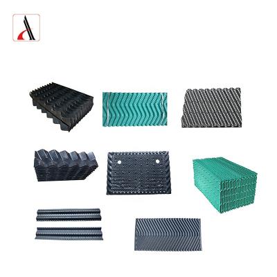 China Best Price Industrial Green Cooling Tower PVC Oblique Wave Fill for sale