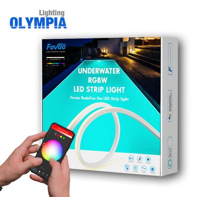 China Pool SMD5050 RGBW led strip light fovaa app remote control waterproof flexible led neon for sale