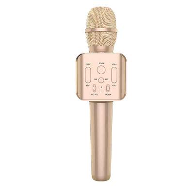 China Handheld Karaoke Wireless Microphone Bluetooths Quality Lightweight Portable Karaoke Microphone Outdoor Singing for sale