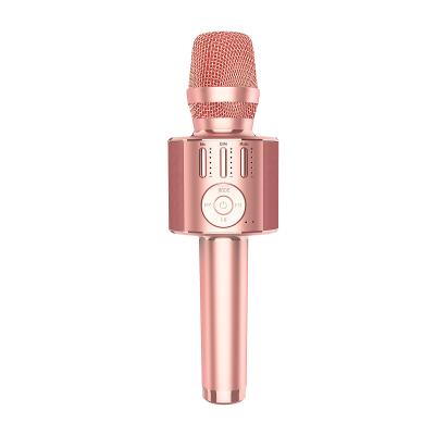 China Portable Wireless Microphone Magic Sing Karaoke Mic Speaker Karaoke Microphone Bluetooths with Colorful Flashing Lighting Wireless Microphone for Kids for sale