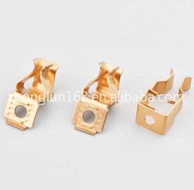 China High Precision MJ Round Series Customized Residential / General Purpose Europe Standard Socket Switch Copper Stamping Components for sale