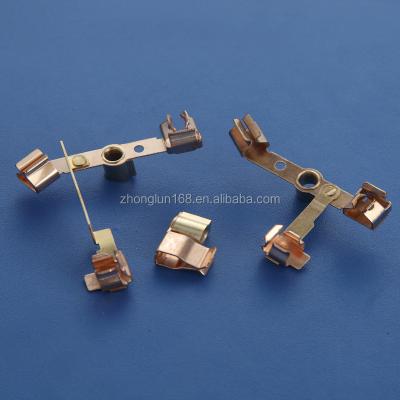 China Customized high quality copper 7 outlet brass and phosphor electrical power socket with latch socket hardware fittings for sale