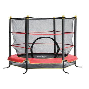 China With Outdoor Protective Net Professional Round Underground Commercial Trampoline For Outdoor Kids Park for sale