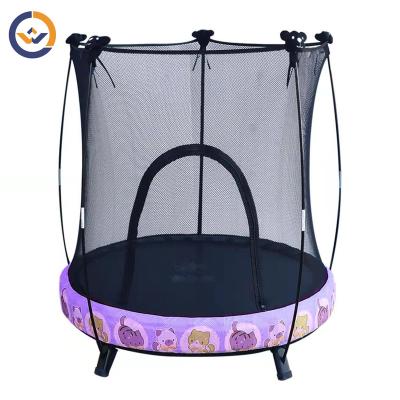 China Kids Action Ability Toddler Training Trampoline With Fence Safety Net Indoor Outdoor Small Trampoline For Kids for sale