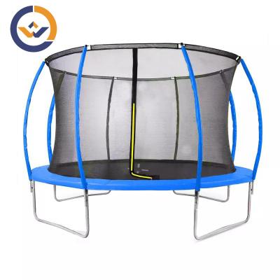 China With protective net recreational outdoor trampoline 8FT 10FT 12FT 14FT 15FT 16FT with fence and ladder and galvanized anti-rust coating for sale