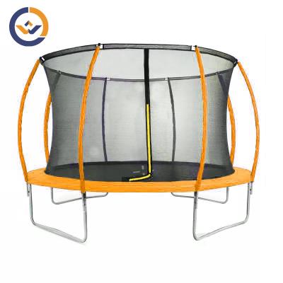 China With Protective Net Round Shape Large Outdoor Trampoline For Kids With Safty Enclosure 8FT for sale