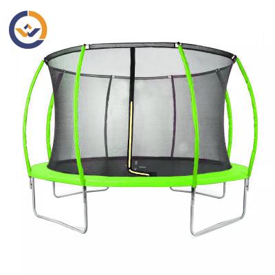 China With backyard protective net trampoline for kids 8FT/10FT/12FT/14FT outdoor trampoline with fence for sale