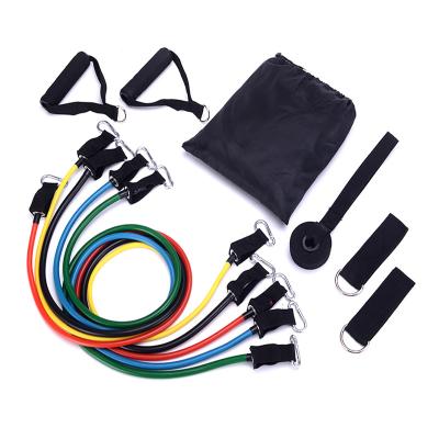 China Home 5 Color Strength Resistance Bands Stackable Training Set for sale