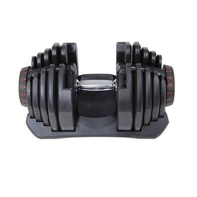 China Rubber-covered Dumbbell 2022 Wholesale 40kg adjustable dumbbell for fitness for sale