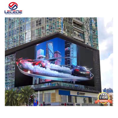 China P6 P10 P6 P10 Large Outdoor Indoor Giant Advertising Curve Video Wall Animation Media Curve Video Wall 3d Building Naked Eye Led Screen Display for sale