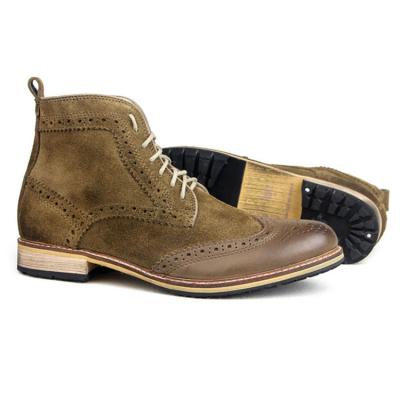 China Anti-Odor Fashion Classic Italian Design Dress Shoes Soft Men's Leather Boots for sale