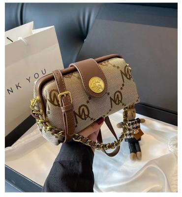 China Fashion 2023 Clip luxury chain ladies purse crossbody Letter printing shoulder bag for girls women's handbag bag women's mini bag for sale