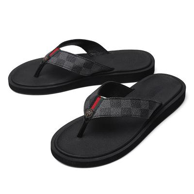 China Fashion Trend 2022 new Flip flops slippers men's summer large size slippers men's outdoor adult trendy flip flops for sale