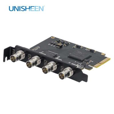 China 4 Channel 1080P 3G IDS Video Capture Card PCIe Game Recorder Win10 Linux Streaming Zoom Vmix VJ OBS UC3540S for sale