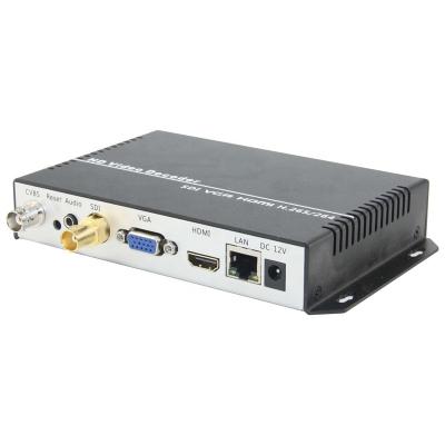 China Video Decoder UHD 4K30 Low Lantency JM3500CS UDP RTMP H.265 H.264 SRT RTSP SDI HDMI VGA BNC for sale