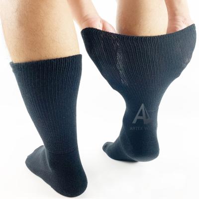 China Antibacterial relieve for seniors diabetic safety xxl schools compression slouch socks seamless men for sale