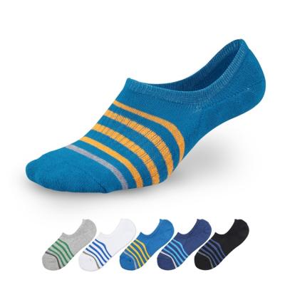 China Sporty Combed Cotton Men Invisible Stocking Cut No Slip Sock for sale